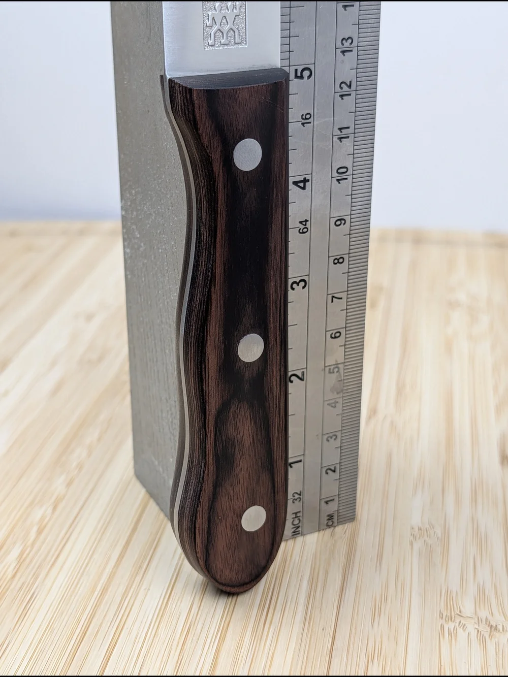 ZWILLING Serrated Steakhouse Steak Knife - Brown Wood Handle, Stainless Blade